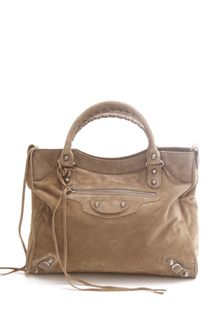Balenciaga Classic Suede Velo Bag - Lyst
