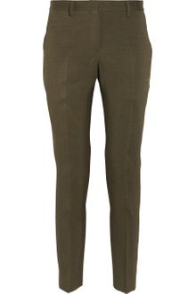 Burberry Prorsum Silk and Wool-blend Cropped Pants - Lyst