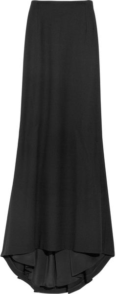 Alexander McQueen Wool-crepe Maxi Skirt - Lyst