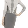 Helmut Lang Asymmetric Leather and Jersey Jacket in Gray - Lyst