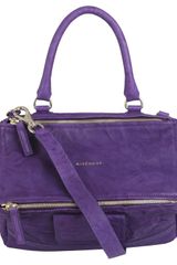 Givenchy Violet Leather Pandora Satchel