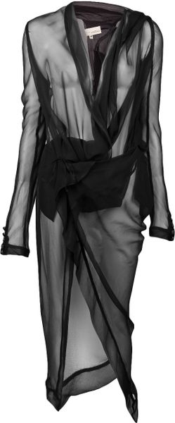 Tim Van Steenbergen Chiffon Wrap Dress - Lyst