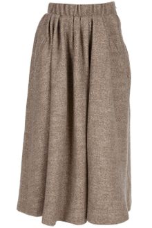 Acne Romantic Wool Midi Skirt - Lyst