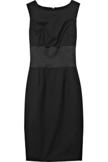 D&G Satin-trimmed Wool-blend Shift Dress - Lyst