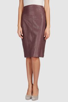 Diane Von Furstenberg Leather Skirt - Lyst