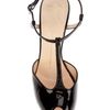 Giuseppe Zanotti Peep Toe Tbar Sandal in Black - Lyst