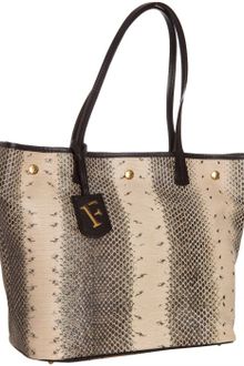Furla Natural Snake-embossed Leather D-light Shopper Tote - Lyst