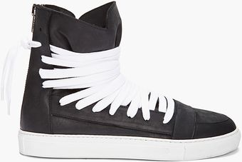 Kris Van Assche Laced Zip Sneakers - Lyst