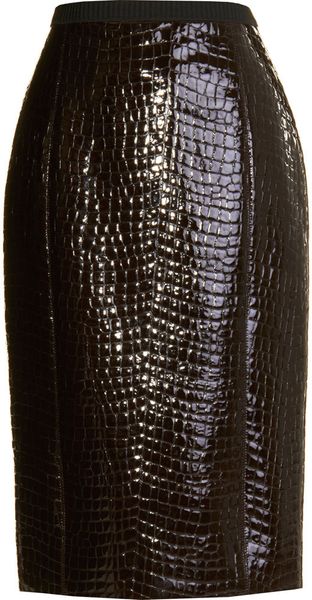 Marc Jacobs Stamped Pencil Skirt - Lyst