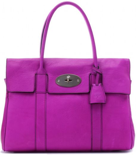 Mulberry Bayswater Leather Bag in Pink - Lyst