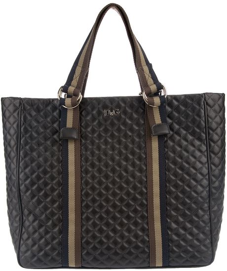 D&g Quilted Shopper Bag in Black - Lyst