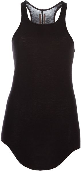 Rick Owens Tight Tank Top in Black - Lyst