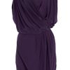 Vionnet Draped Crepe De Chine Dress in Purple - Lyst