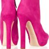 Alexander Mcqueen Suede Ankle Boots in Pink - Lyst