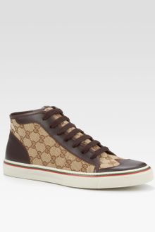 Gucci High-top Lace-up Sneaker - Lyst