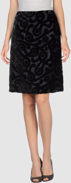 Prada Knee Length Skirt - Lyst