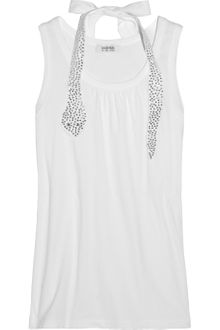 Sonia By Sonia Rykiel Crystal-embellished Cotton Tank - Lyst