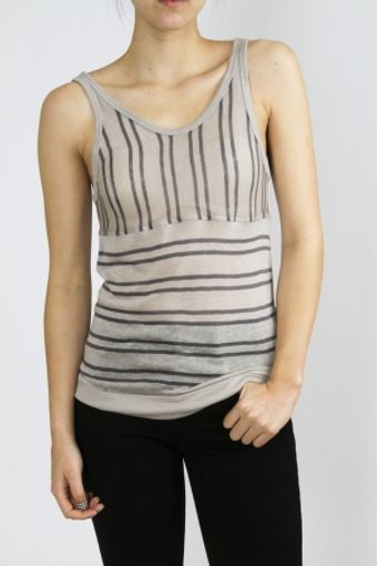  Stripe Tank - Dune & Slate 