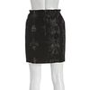 Mark + James By Badgley Mischka Black Cotton Stretch Tie Dye Combo Mini Skirt in Black - Lyst