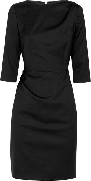 Moschino Cheap & Chic Woolblend Twill Pencil Dress in Black - Lyst