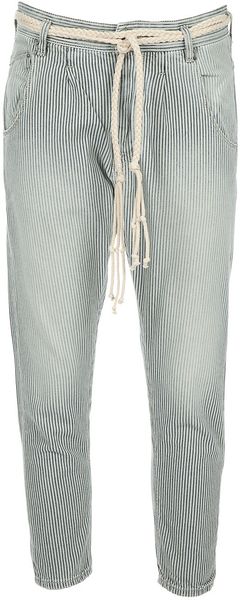 November Stripe Jean - Lyst