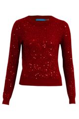 Alice + Olivia Juanita Sequin Cropped Sweater