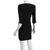 Laundry By Shelli Segal Black Ruched Jersey Zipper Detail Vneck Dress in Black - Lyst