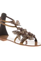 Giuseppe Zanotti Floral Embellished Sandal