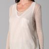 Helmut Lang Asymmetrical Hem Sweater in White - Lyst