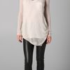 Helmut Lang Asymmetrical Hem Sweater in White - Lyst