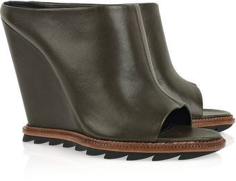 Camilla Skovgaard Leather Wedge Mules - Lyst