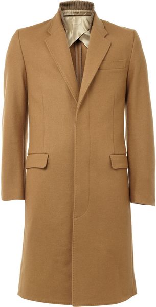 Acne Winston Woolblend Coat in Brown for Men - Lyst