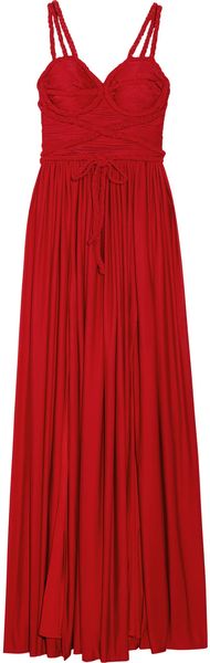 Rare Opulence Braid-embellished Satin-jersey Dress - Lyst