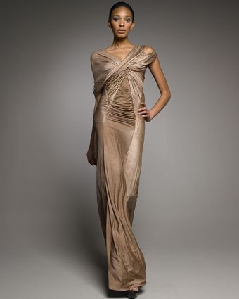 Donna Karan New York Shadow Luster Gown - Lyst