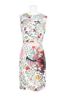 Mary Katrantzou Silk Crepe Sleeveless Dress - Lyst