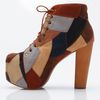 Jeffrey Campbell Lita Patchwork in Brown (tan) - Lyst