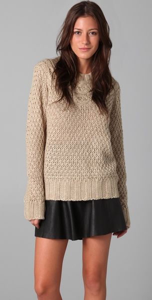 Lover Cable Knit Sweater - Lyst