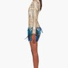 Matthew Williamson Liquid Sequin Dress in Gold - Lyst