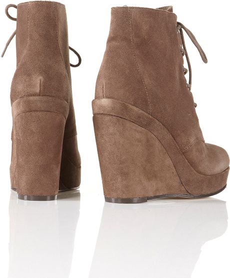taupe lace boots