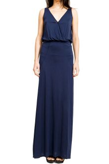 Under.ligne By Doo.ri Seamed Maxi Dress with Draped V-neck - Lyst