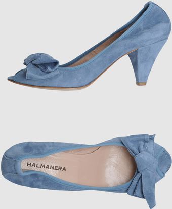 Halmanera Pumps with Open Toe - Lyst