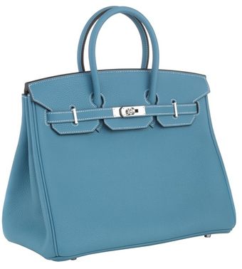 Hermes 35cm Birkin Blue Jean Togo With Phw - Lyst