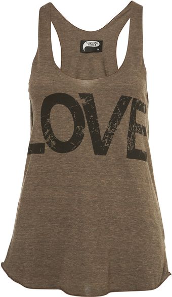 Topshop Love Racerback Vest By Illustrated People** - Lyst
