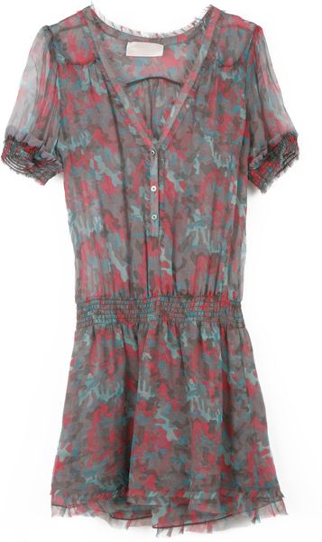 Zadig & Voltaire Dress Ribal Print Deluxe Silk in Multicolor (pink) - Lyst