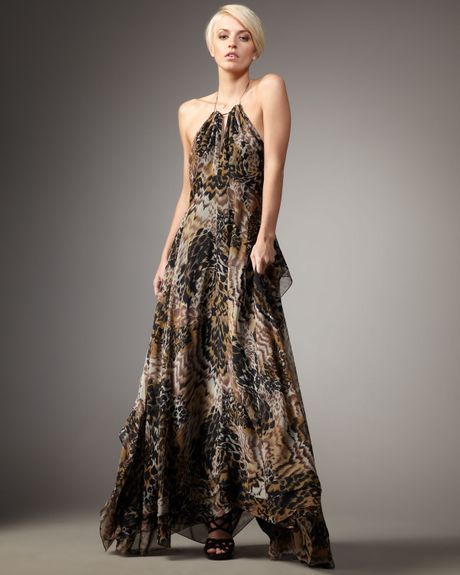 Elizabeth And James Garrison Animalprint Dress in Brown - Lyst