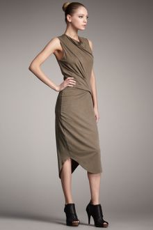 Helmut Lang Torrent Cowl-neck Dress - Lyst
