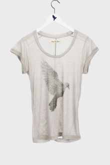 MiH Jeans The Dove Print Tee - Paris Grey Sheer Slub - Lyst