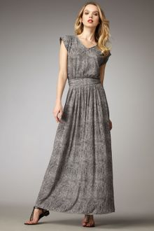 Rebecca Taylor Snake-print Maxi Dress - Lyst