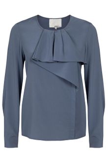 3.1 Phillip Lim Draped Bib Blouse - Lyst