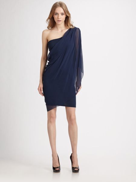 alice olivia navy dress